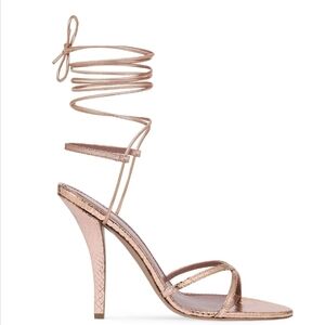 Paris Texas Metallic Strappy Heels